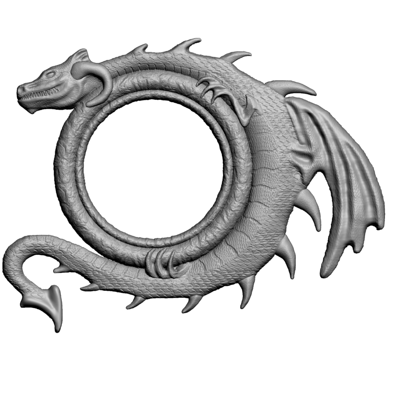 картинка Рама резная D14-552 3D-STL.COM