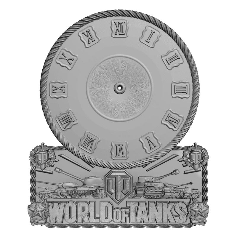 картинка Часы WORLD of TANKS P3-133 3D-STL.COM