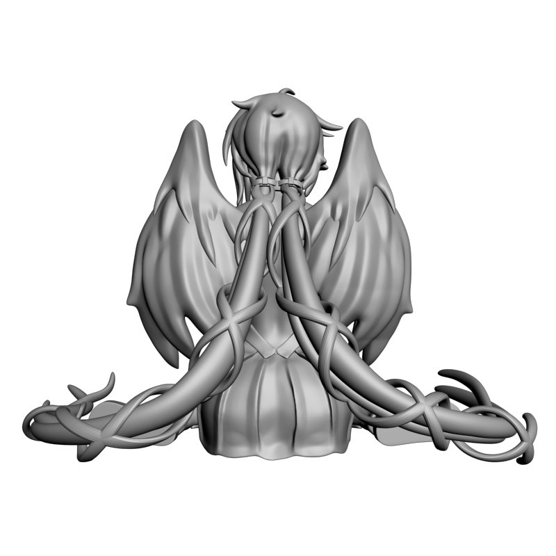 картинка Аниме девушка ангел PI1-563 3D-STL.COM