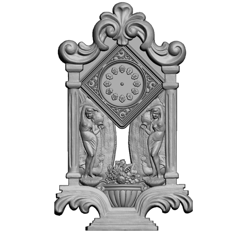 картинка Часы в стиле Ренесанс P3-112 3D-STL.COM