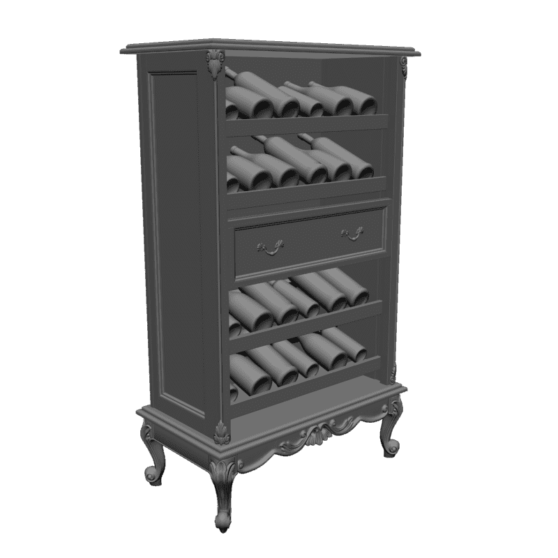 картинка Шкаф для бутылок M11-013 3D-STL.COM