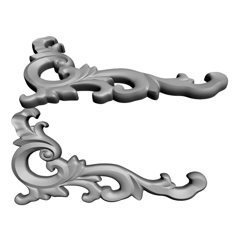 картинка Угловой элемент D19-039 3D-STL.COM