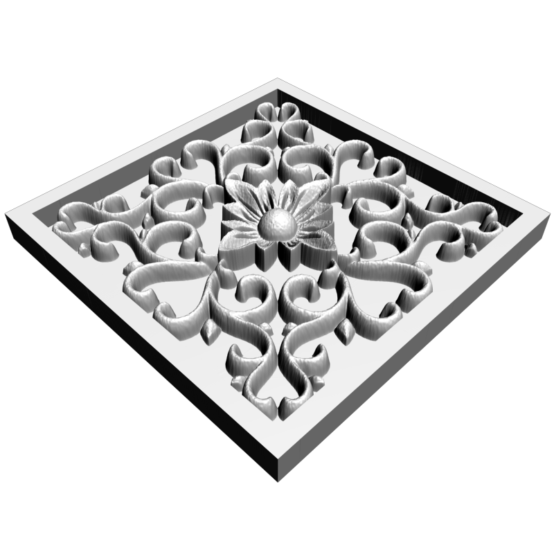 картинка Розетка резная D16-297 3D-STL.COM