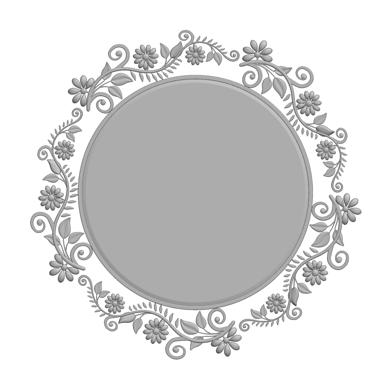 картинка Рамка резная D14-615 3D-STL.COM