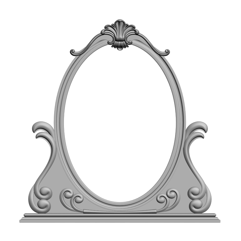 картинка Рамка резная под зеркало D14-681 3D-STL.COM