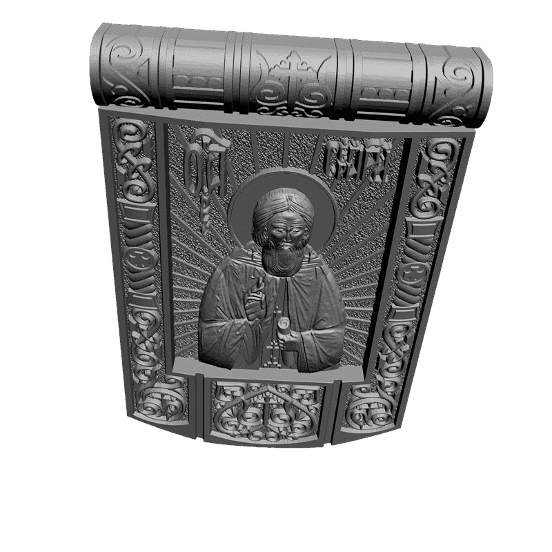 картинка Св.Пр. Сергий Радонежский V3-041 3D-STL.COM