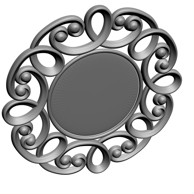 картинка Рама резная D14-566 3D-STL.COM