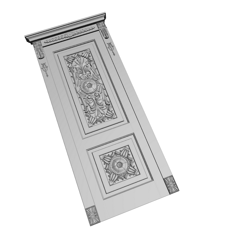 картинка Дверь резная H3-004 3D-STL.COM