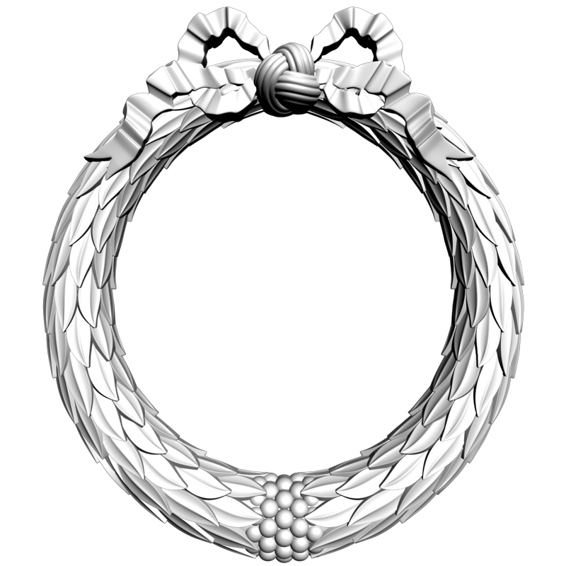 картинка Рамка Венок D14-394 3D-STL.COM