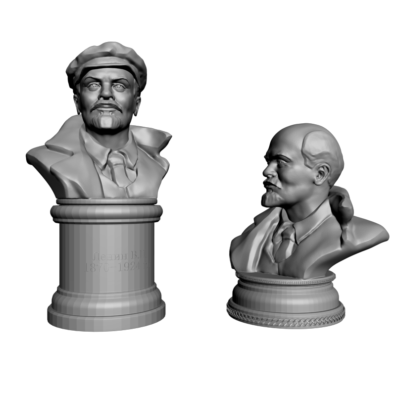 картинка Владимир Ильич Ульянов Ленин L2-100 3D-STL.COM