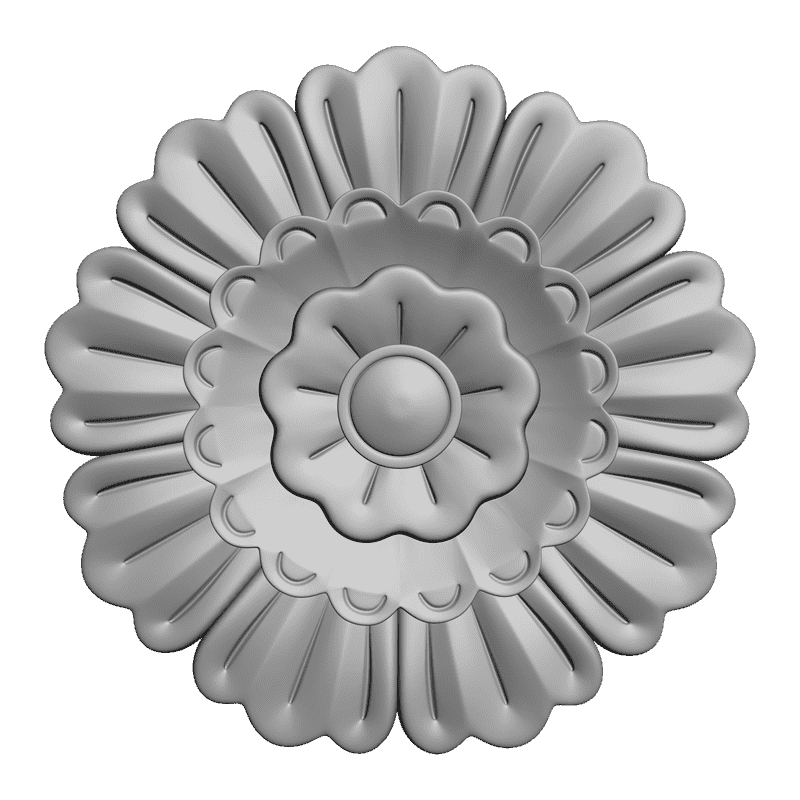 картинка Розетка резная D16-218 3D-STL.COM
