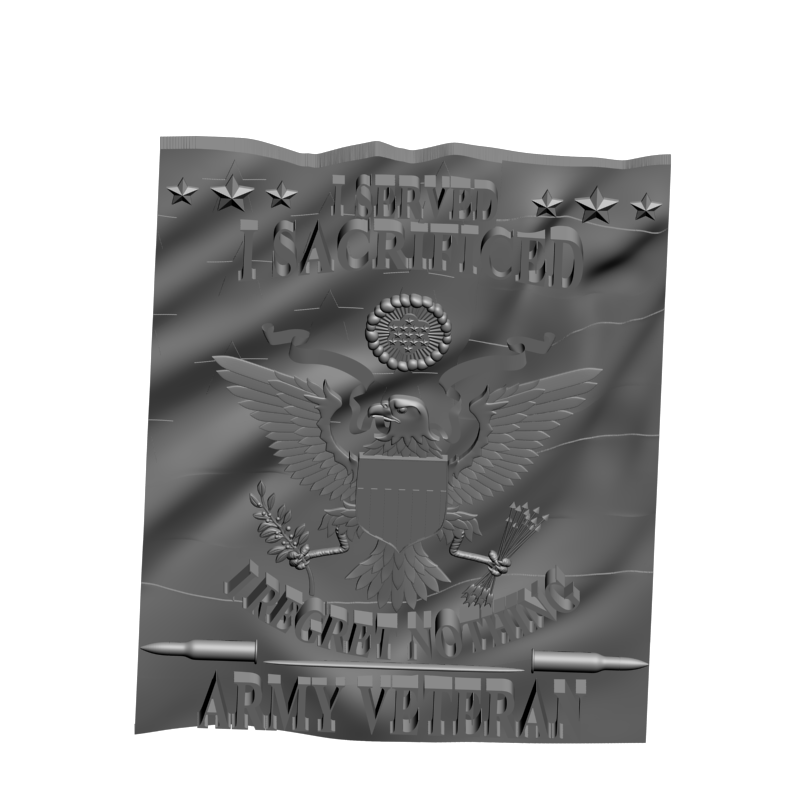 картинка Ветеран армии США RG3-089 3D-STL.COM