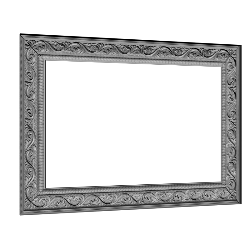 картинка Рама прямоугольная резная D14-371 3D-STL.COM