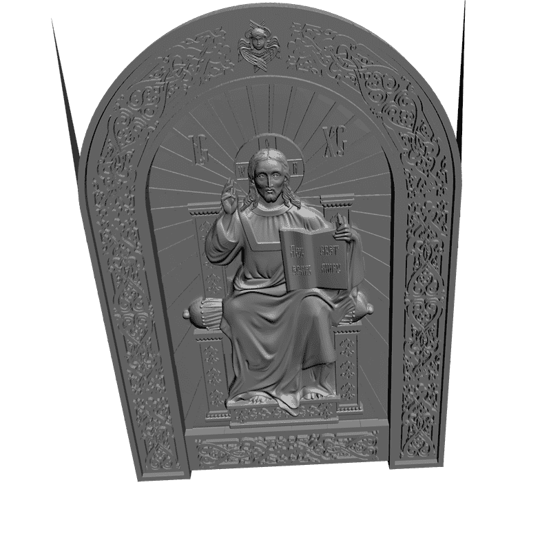 картинка Спас на престоле V3-042 3D-STL.COM