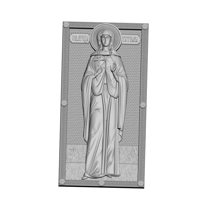картинка Святая Татьяна V3-471 3D-STL.COM