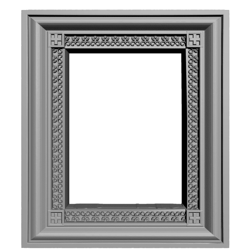 картинка Рамка резная D14-343 3D-STL.COM
