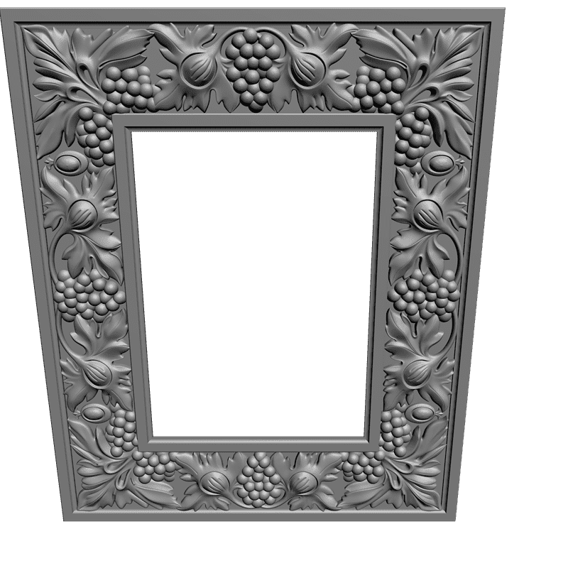 картинка Рама прямоугольная резная D14-015 3D-STL.COM