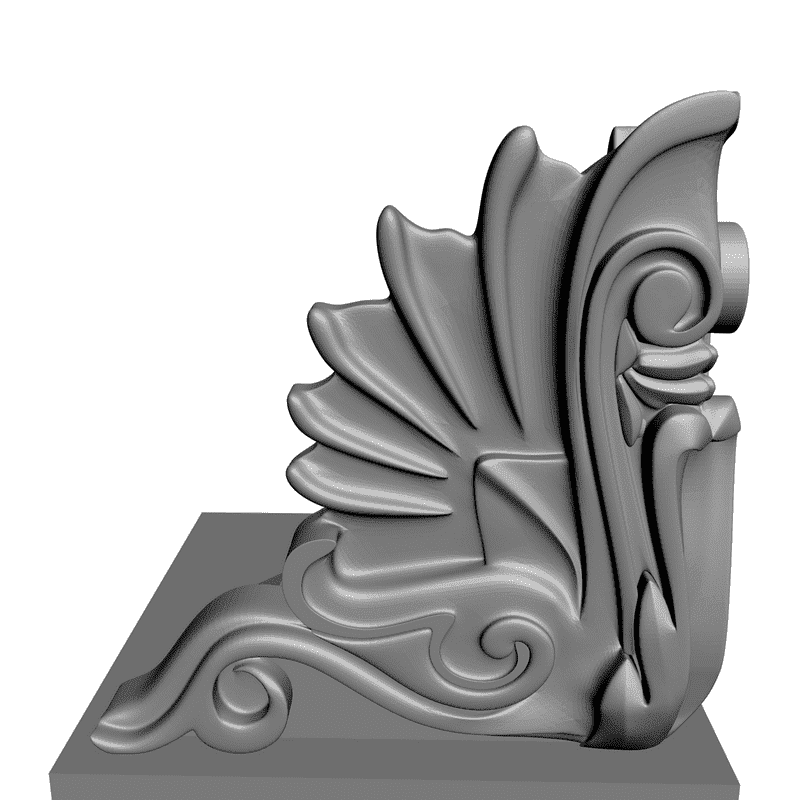 картинка Угловой элемент D19-009 3D-STL.COM