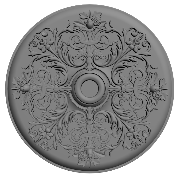 картинка Розетка резная D16-339 3D-STL.COM