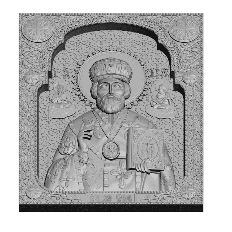 картинка Св. Николай Чудотворец V3-339 3D-STL.COM