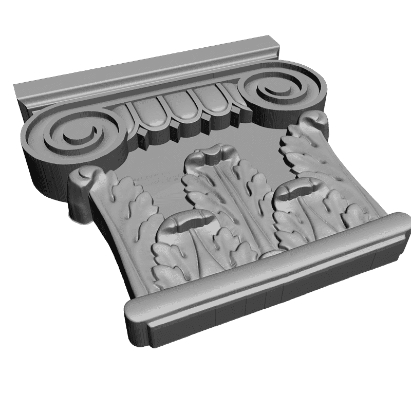 картинка Кронштейн резной D9-055 3D-STL.COM