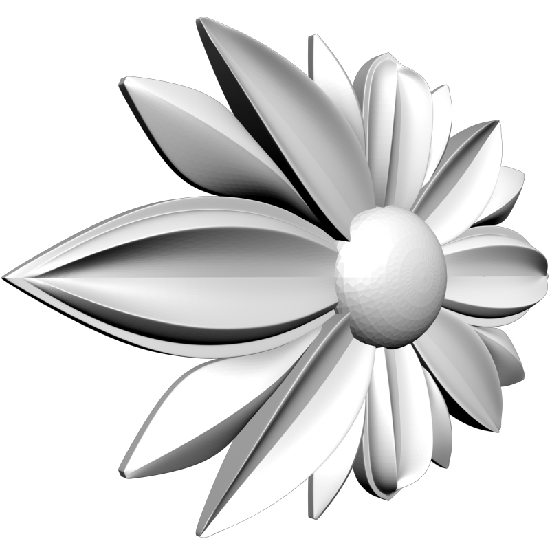 картинка Розетка резная D16-323 3D-STL.COM