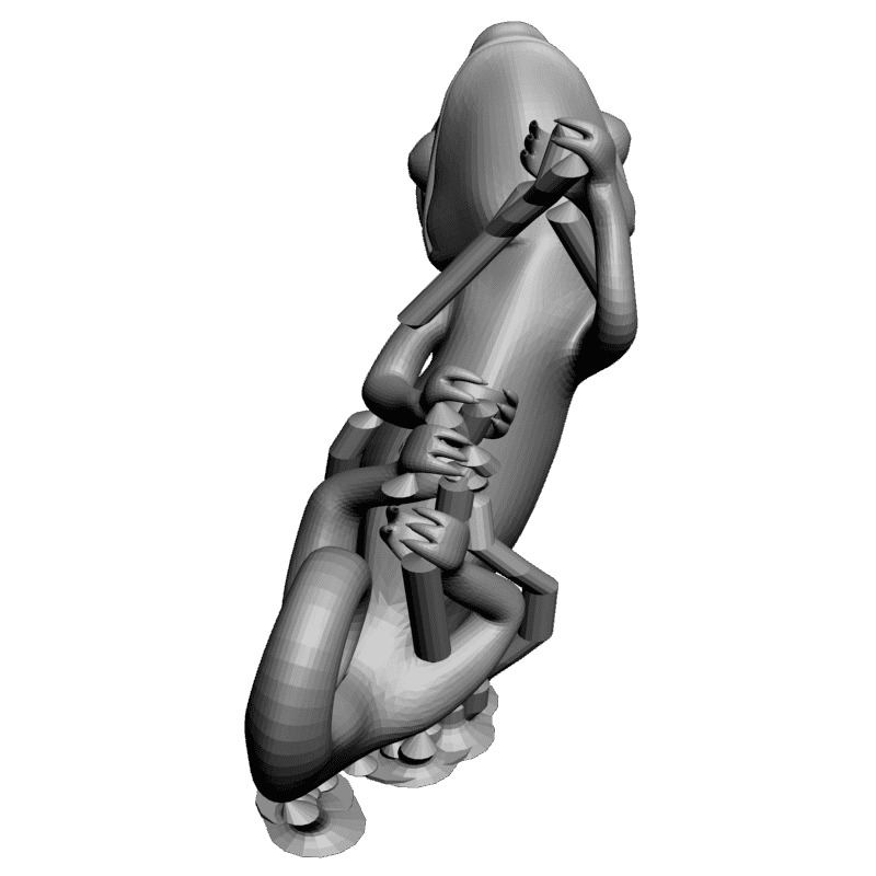картинка Хамелеон PI1-319 3D-STL.COM