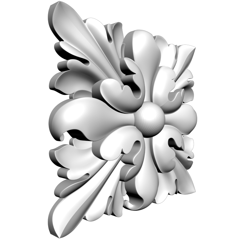 картинка Розетка резная D16-318 3D-STL.COM