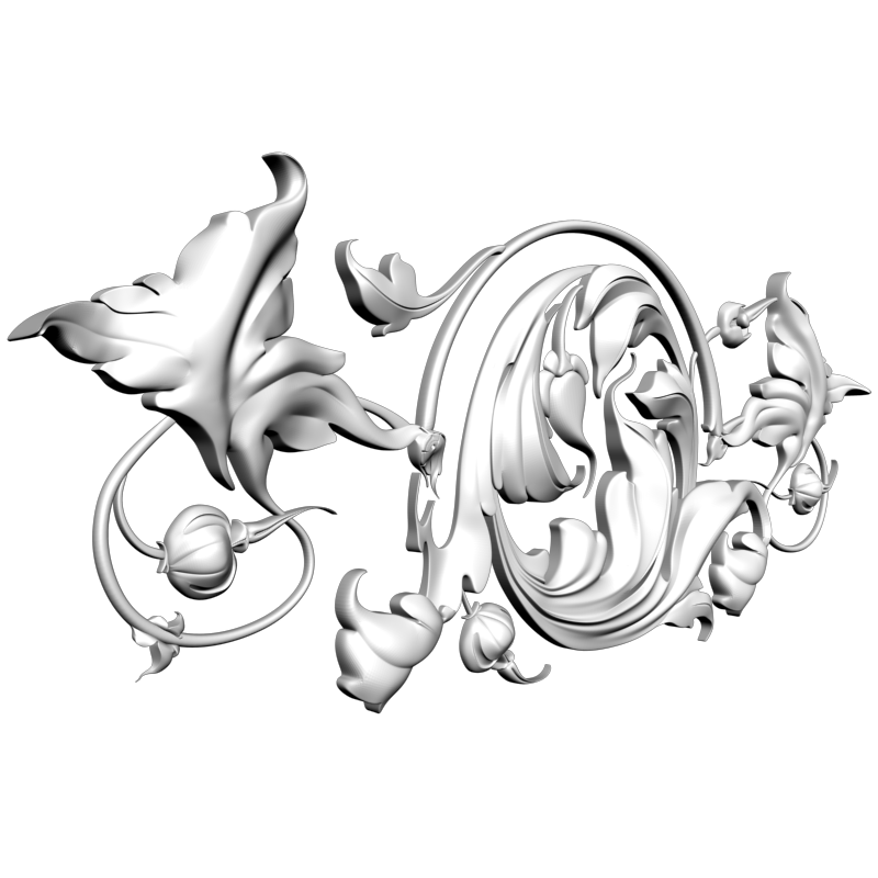 картинка Накладка резная D10-272 3D-STL.COM