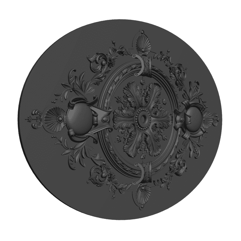 картинка Розетка овальная D16-271 3D-STL.COM