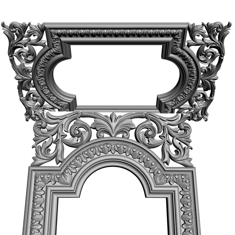картинка Рамка резная D14-140 3D-STL.COM