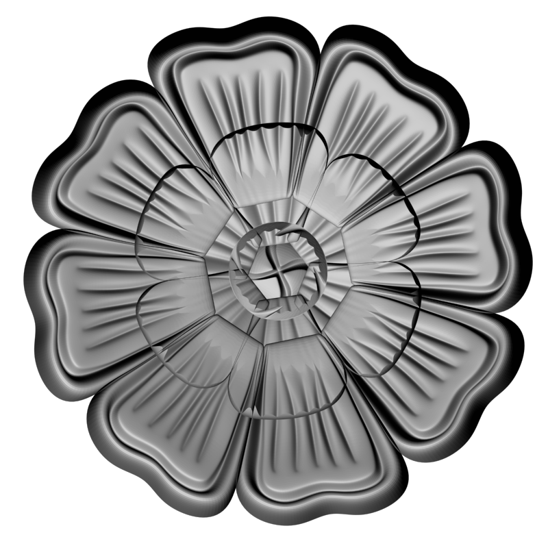 картинка Розетка резная D16-368 3D-STL.COM