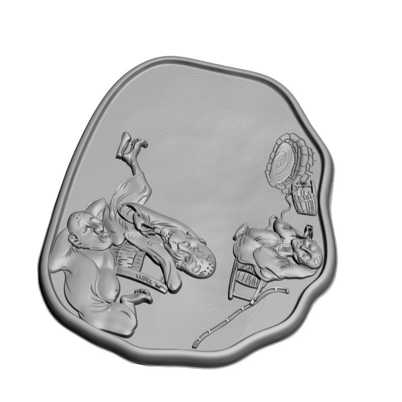 картинка Чайный поднос H5-109 3D-STL.COM