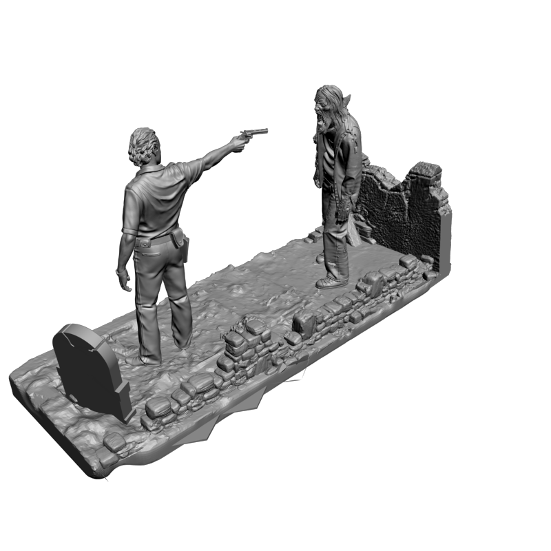 картинка Диарама ходячих мертвецов L3-334 3D-STL.COM