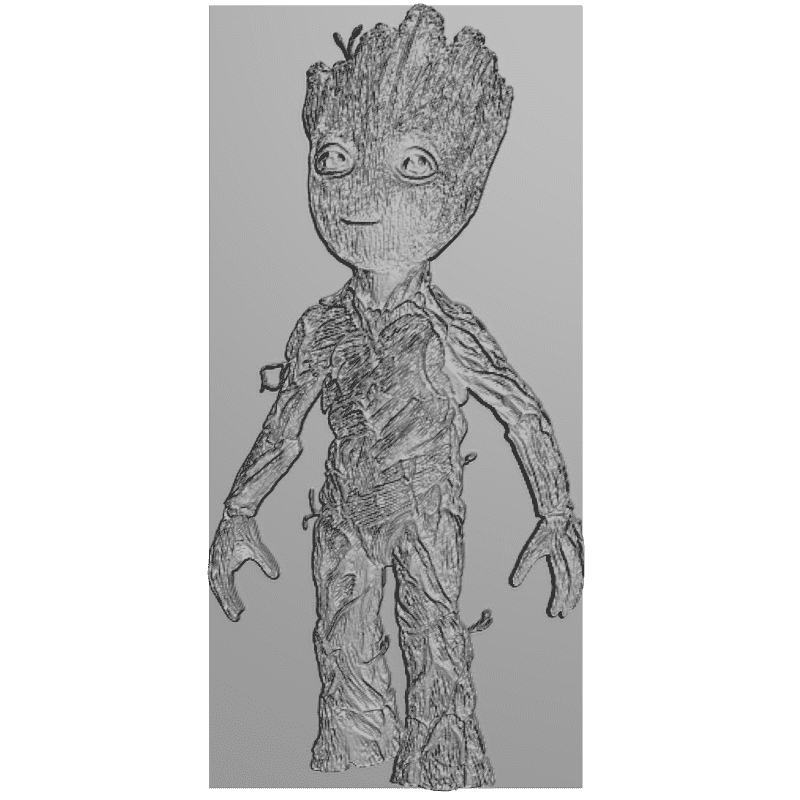 картинка Baby Groot PI1-199 3D-STL.COM