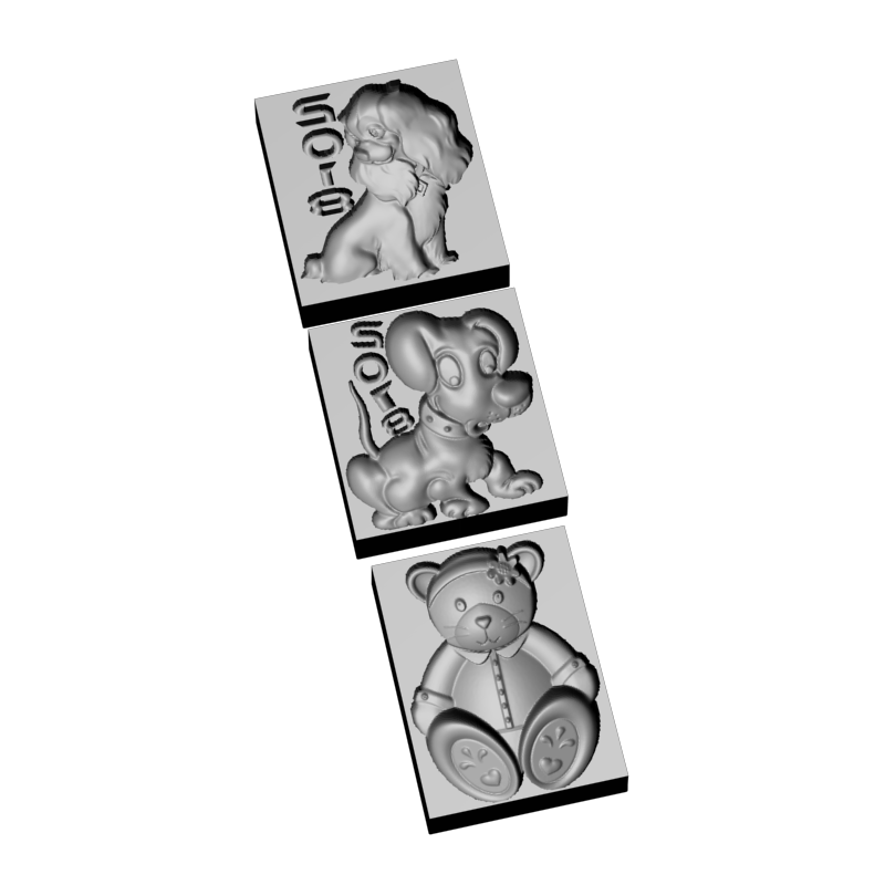 картинка 3D формочки Набор P4-327 3D-STL.COM
