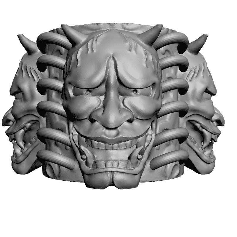 картинка Кружка с чертями H5-016 3D-STL.COM