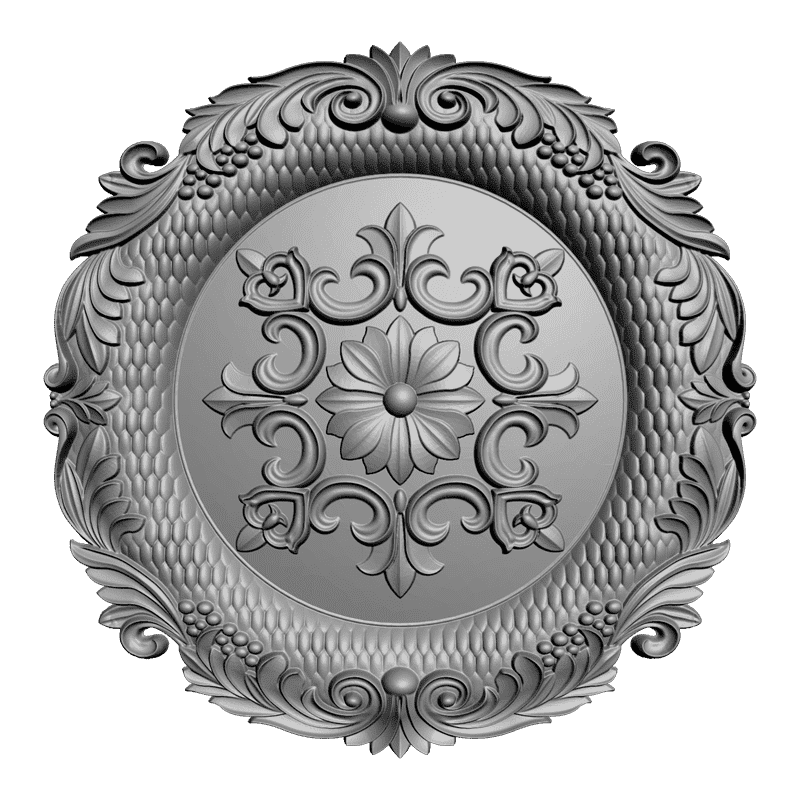 картинка Розетка резная D16-047 3D-STL.COM