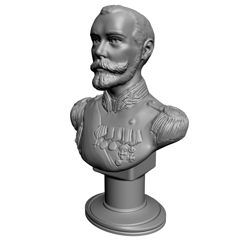 картинка Николай Второй L2-059 3D-STL.COM