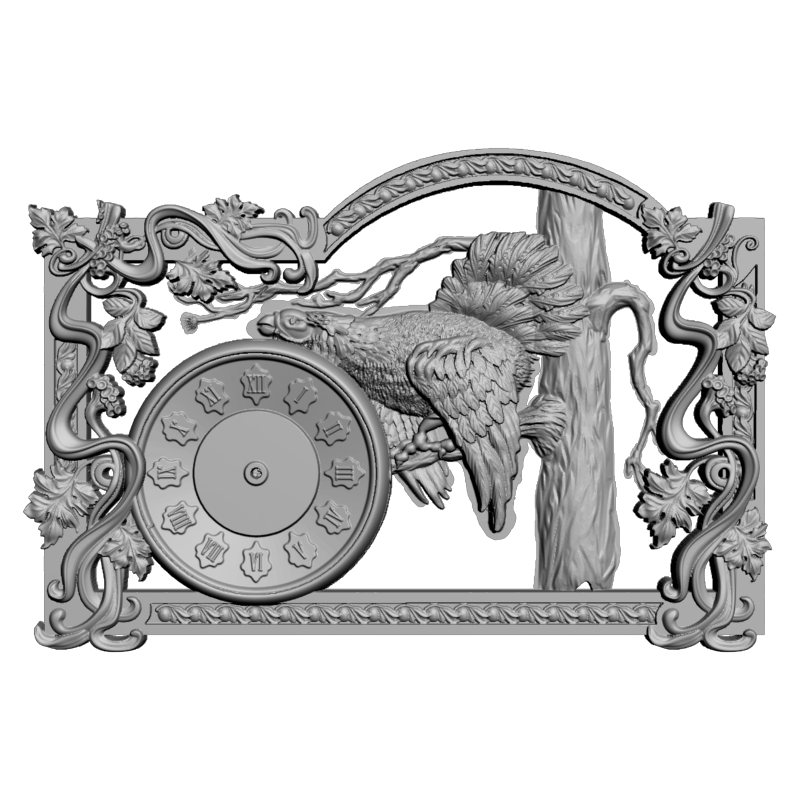 картинка Часы Глухарь P3-154 3D-STL.COM