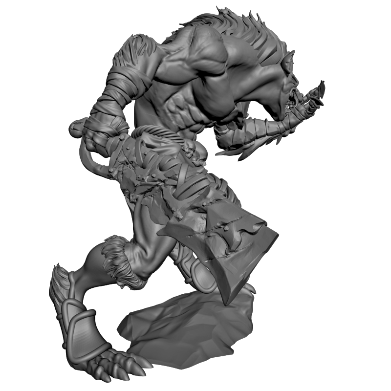 картинка Гнолл Рыцарь Смерти PI1-427 3D-STL.COM