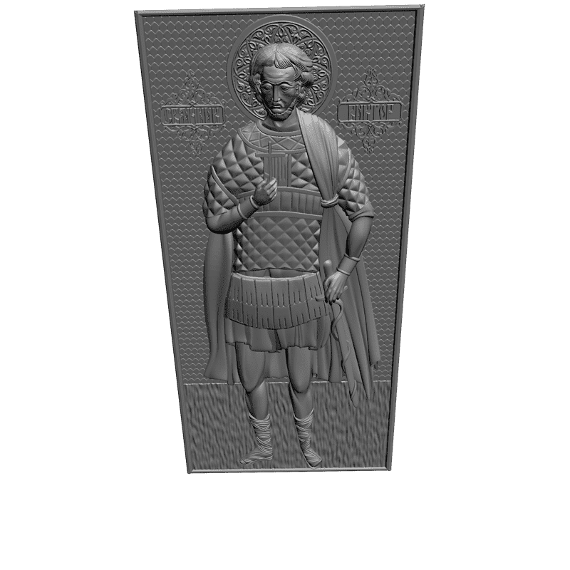 картинка Святой мученик Виктор V3-188 3D-STL.COM