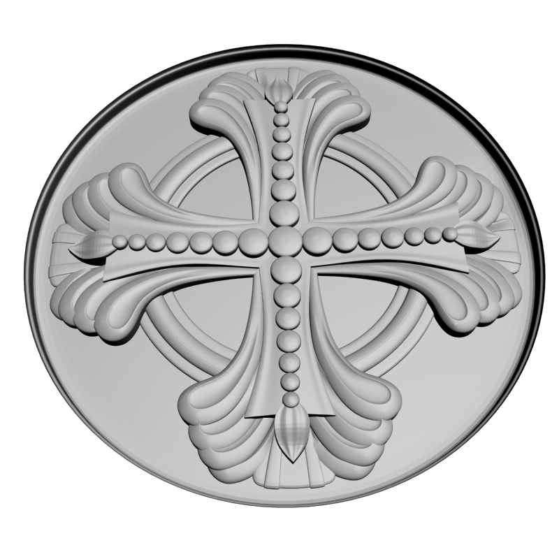 картинка Розетка резная D16-392 3D-STL.COM