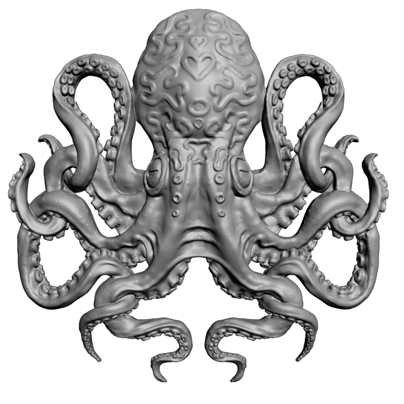 картинка Осминог F5-022 3D-STL.COM