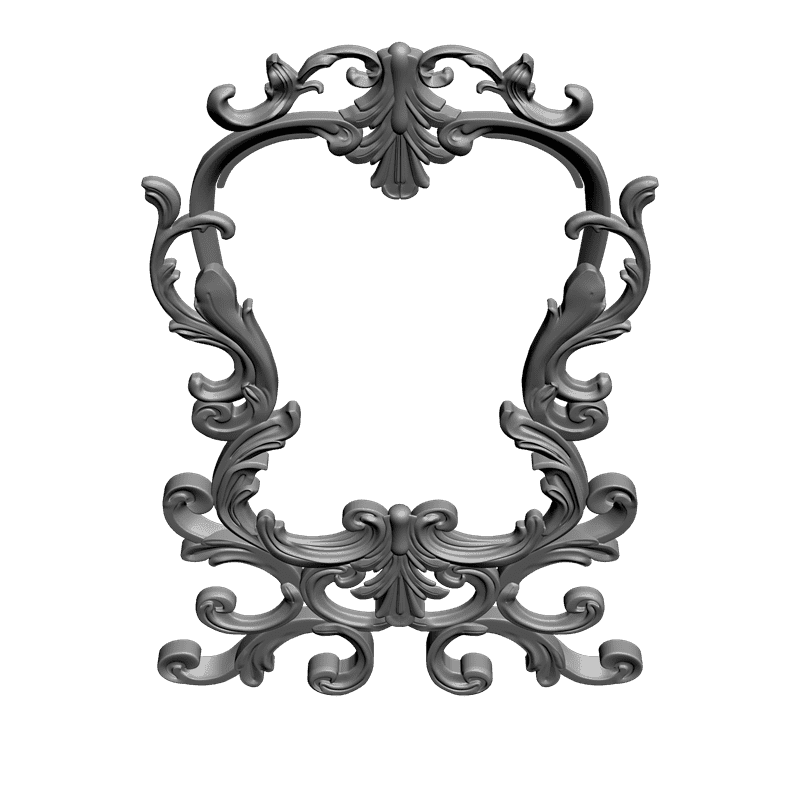 картинка Рамка резная под зеркало D14-190 3D-STL.COM