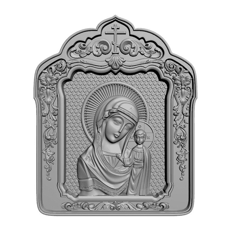 картинка Казанская Богоматерь V3-117 3D-STL.COM