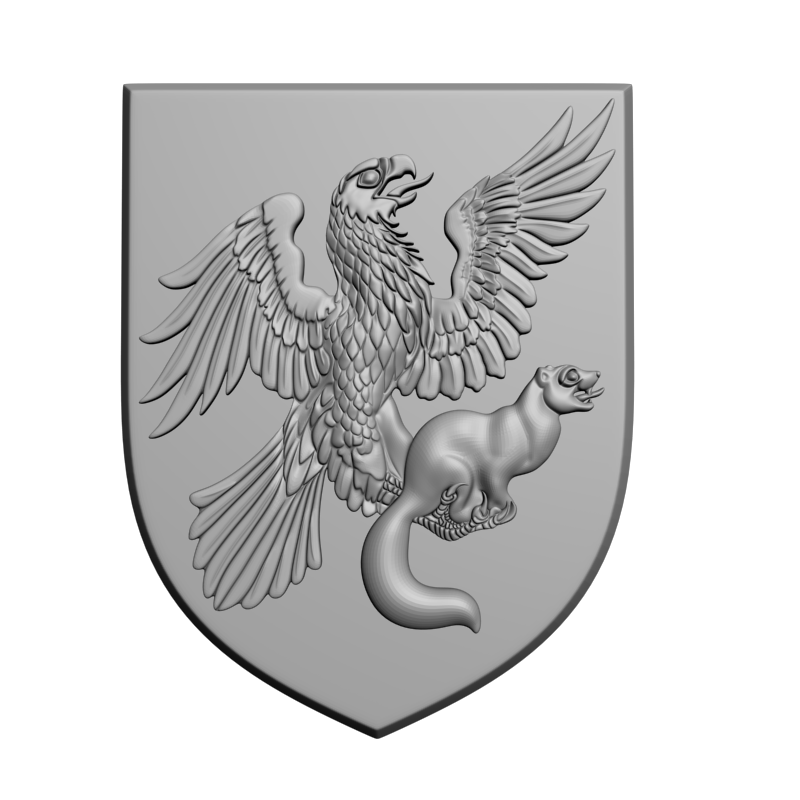 картинка Герб Якутска RG1-111 3D-STL.COM