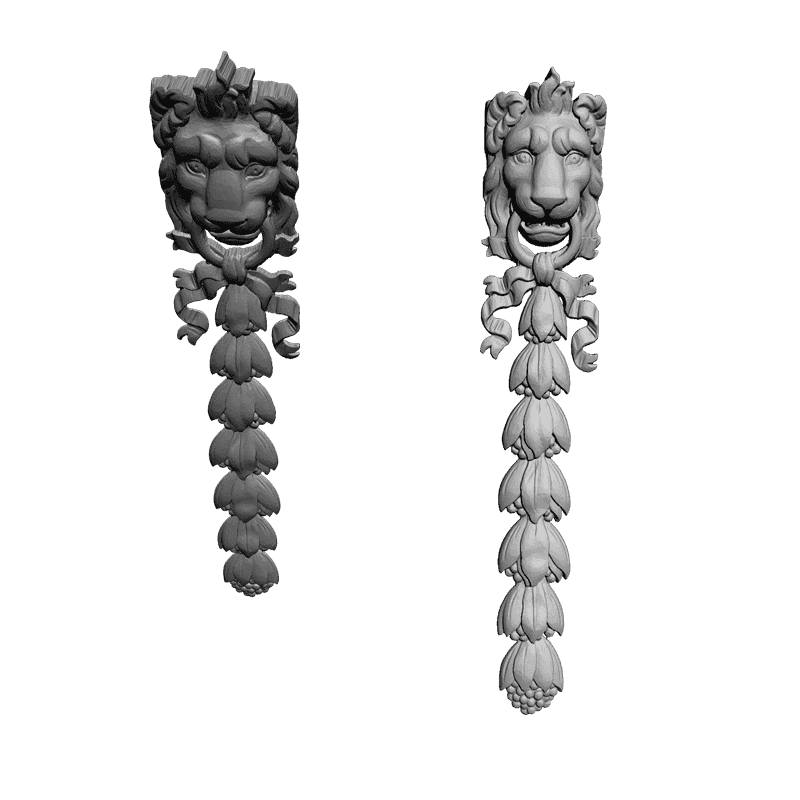 картинка Накладка резная D10-171 3D-STL.COM