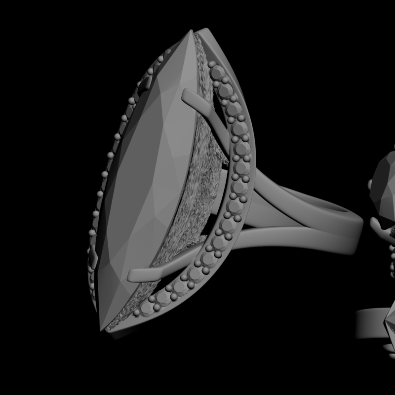 картинка Набор Серьги и кольцо RY7-003 3D-STL.COM