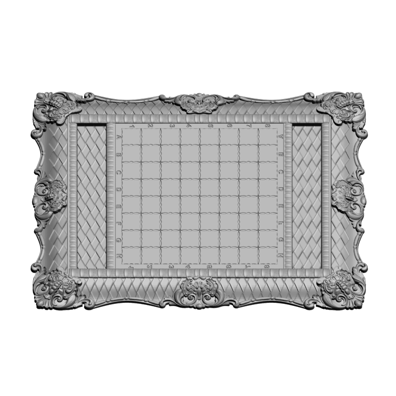 картинка Шахматная доска шикарная PI3-156 3D-STL.COM